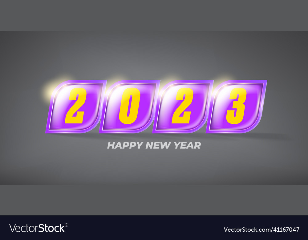 2023 happy new year horizontal banner background Vector Image