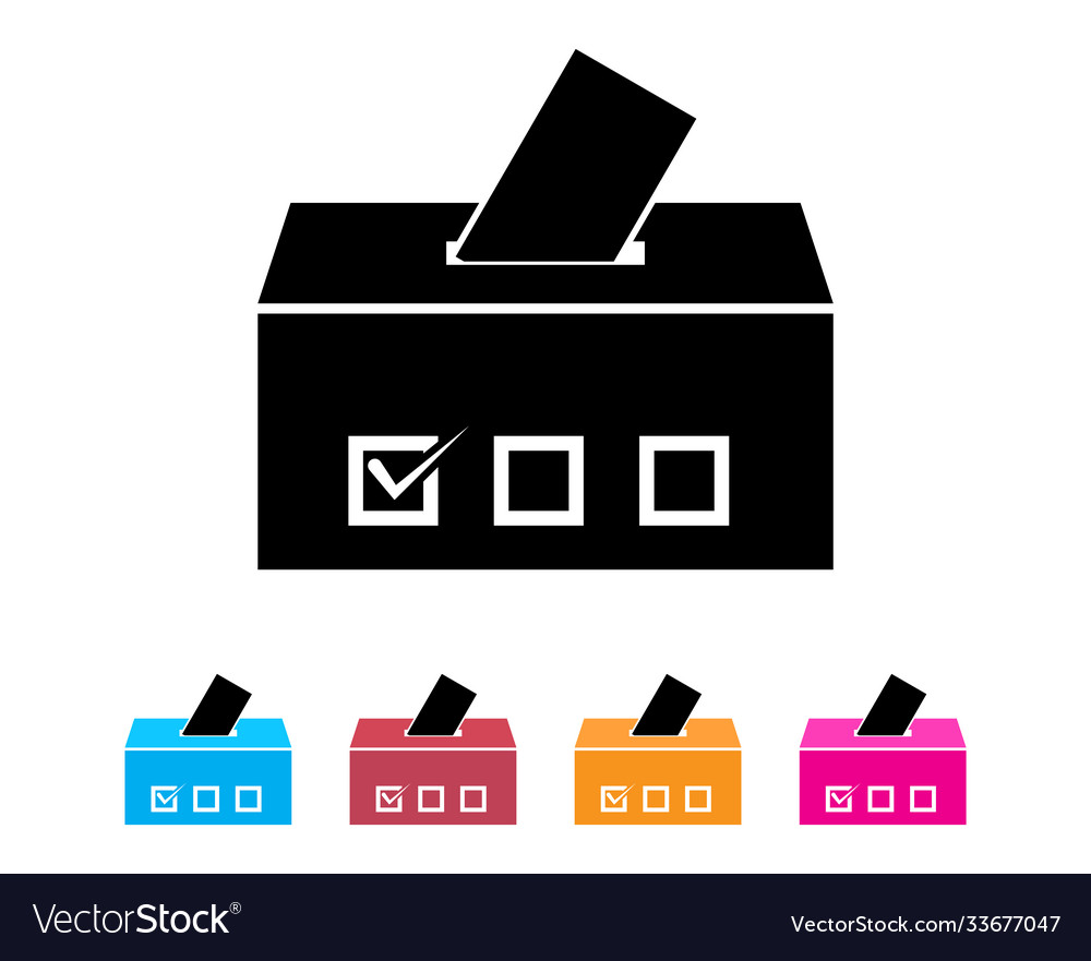 Ballot box icon for app or website