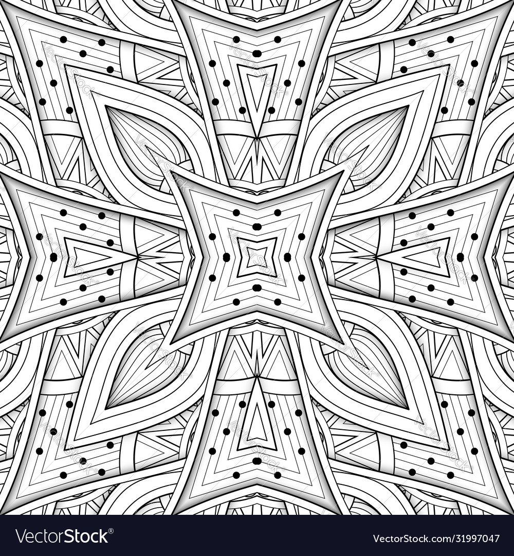 Floral Ethnic Seamless Pattern