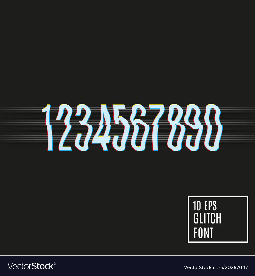 Glitch Numbers Effect