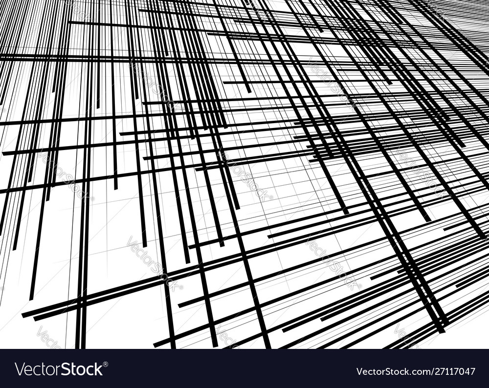 Grid mesh with dynamic lines intersecting stripes
