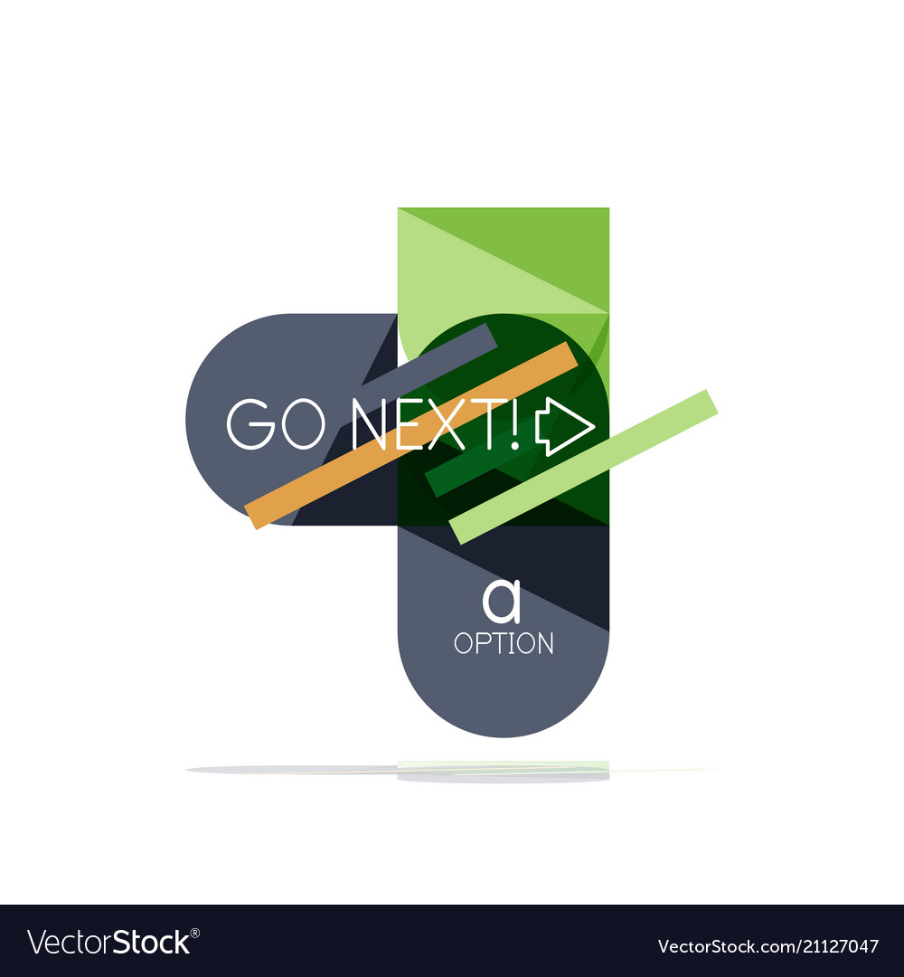 Minimal flat clean abstract option step Vector Image Minimal flat clean abstract option step