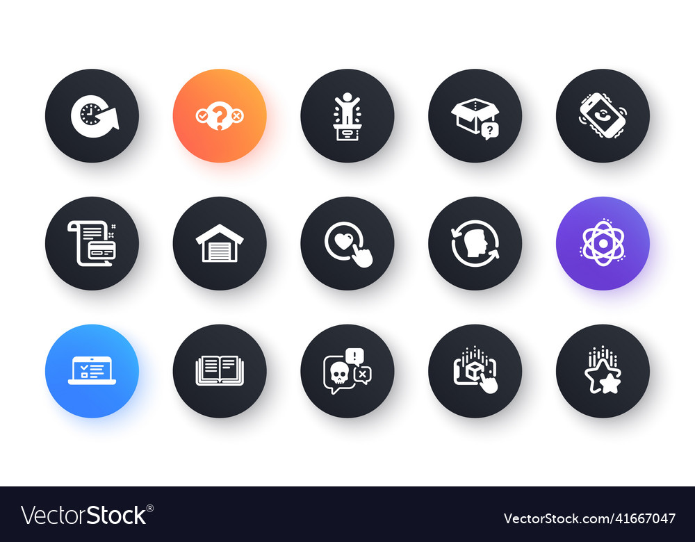Minimal set of call center web lectures and cyber Vector Image Minimal set of call center web lectures and cyber