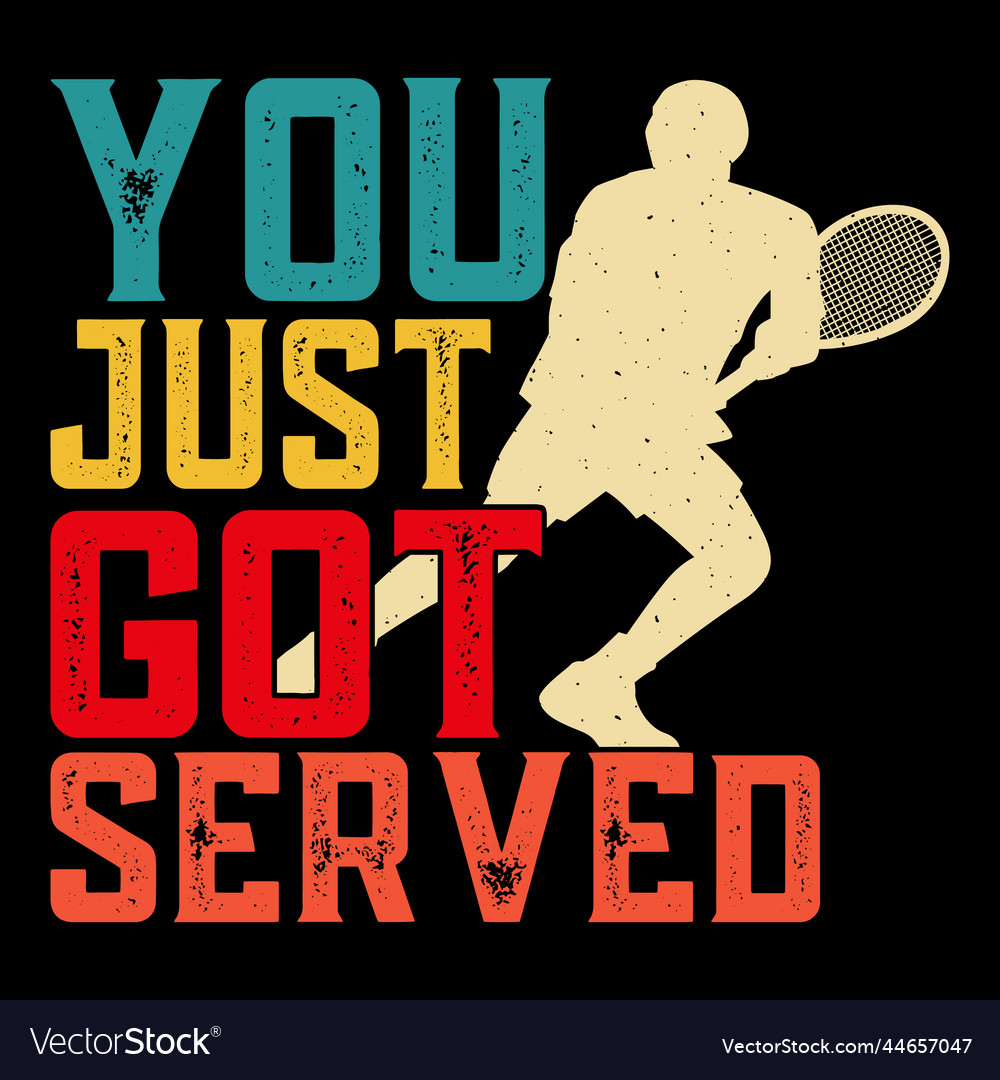Retro Tennis-Spieler T-Shirt