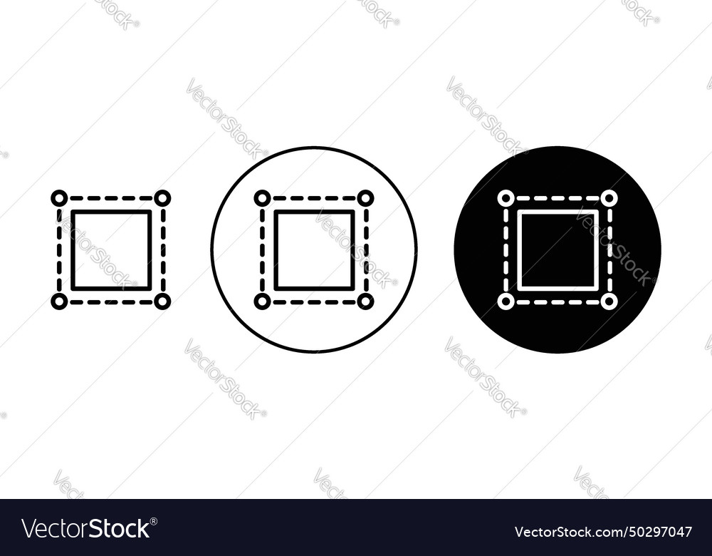 Selection tool icon set technology box select