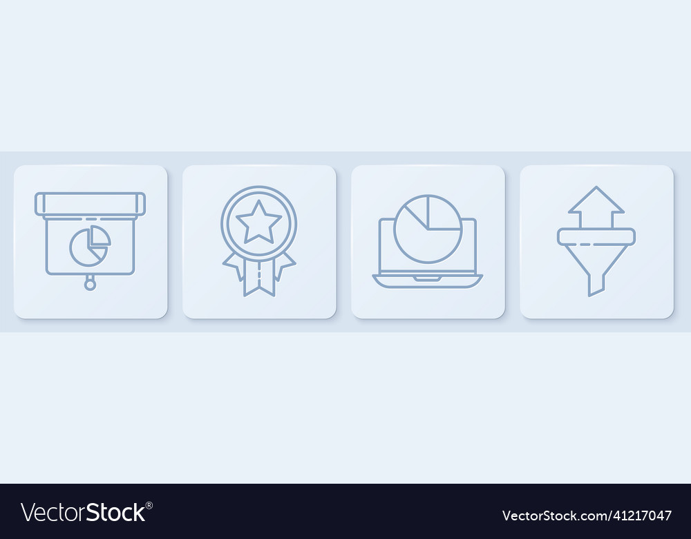 Set line graph chart diagram infographic