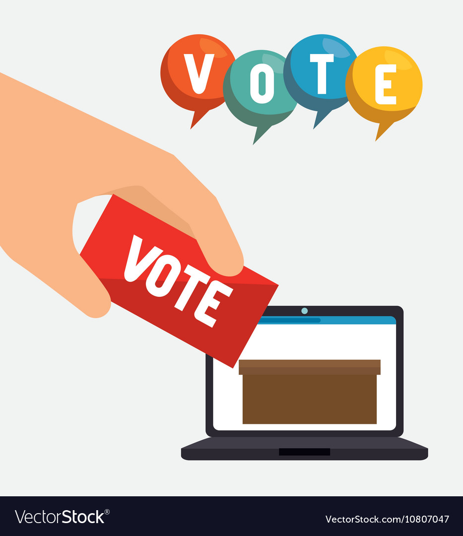 Vote and election design Royalty Free Vector Image