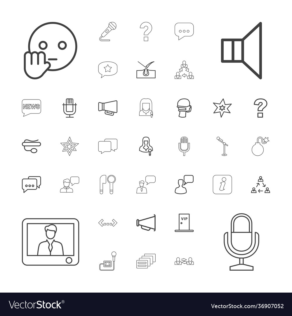 37 speech icons
