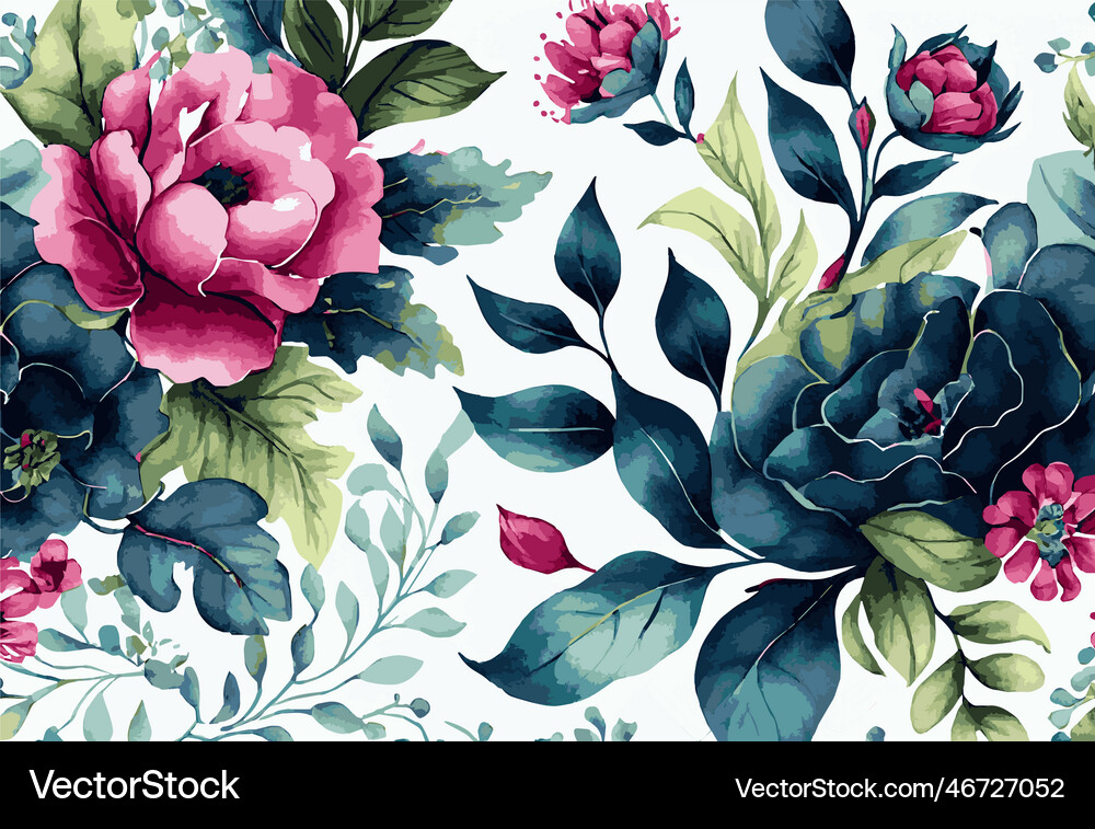 Abstract floral art background template botanical Vector Image