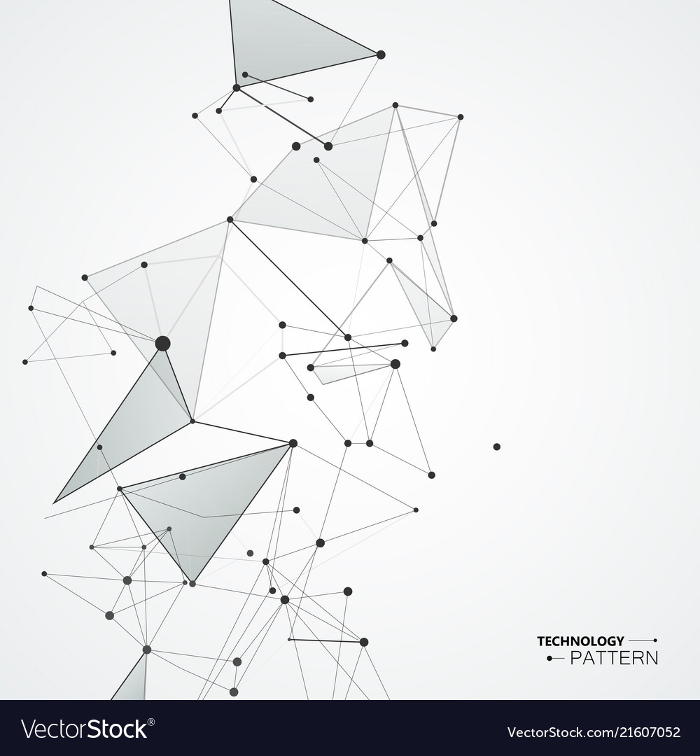 Abstract polygonal space connecting background