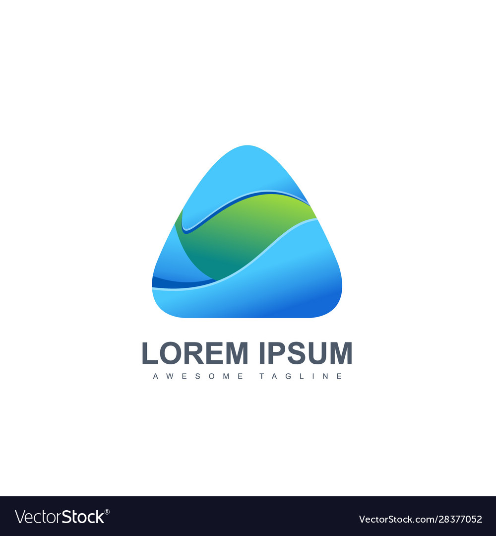 Awesome abstrakte Gradienten-Logo