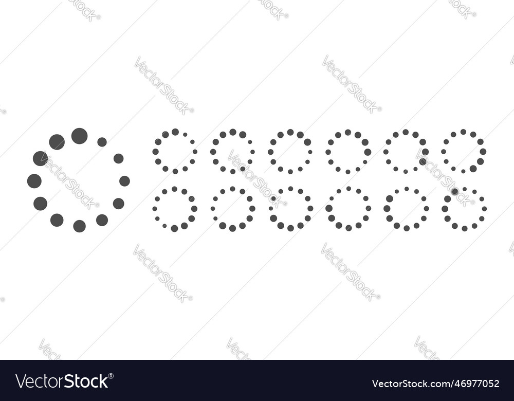 Circular loading buffering icons