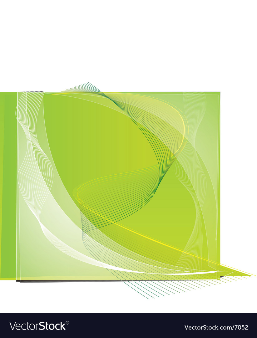 Dynamic Green Line Swirl Background