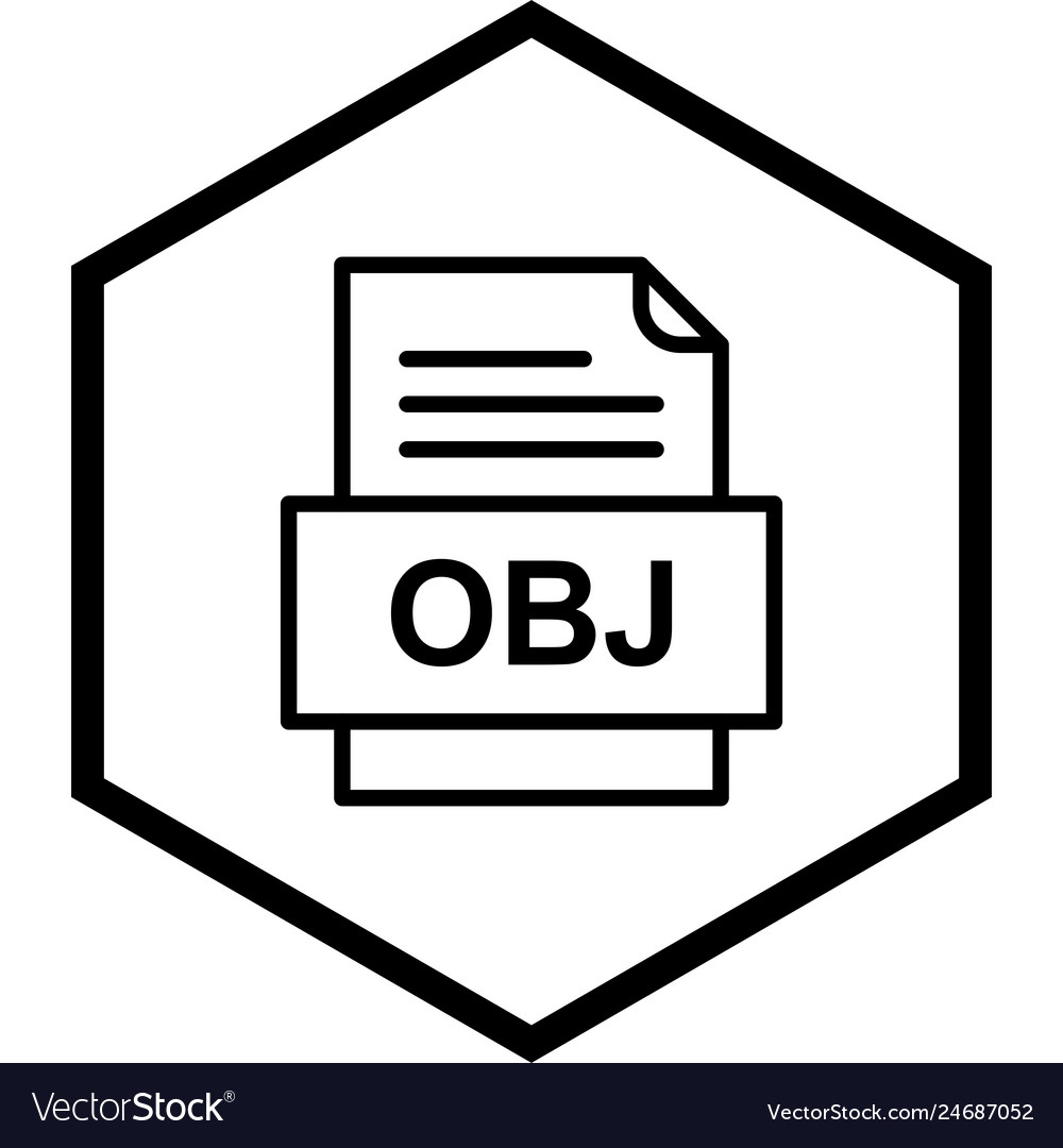Obj file document icon