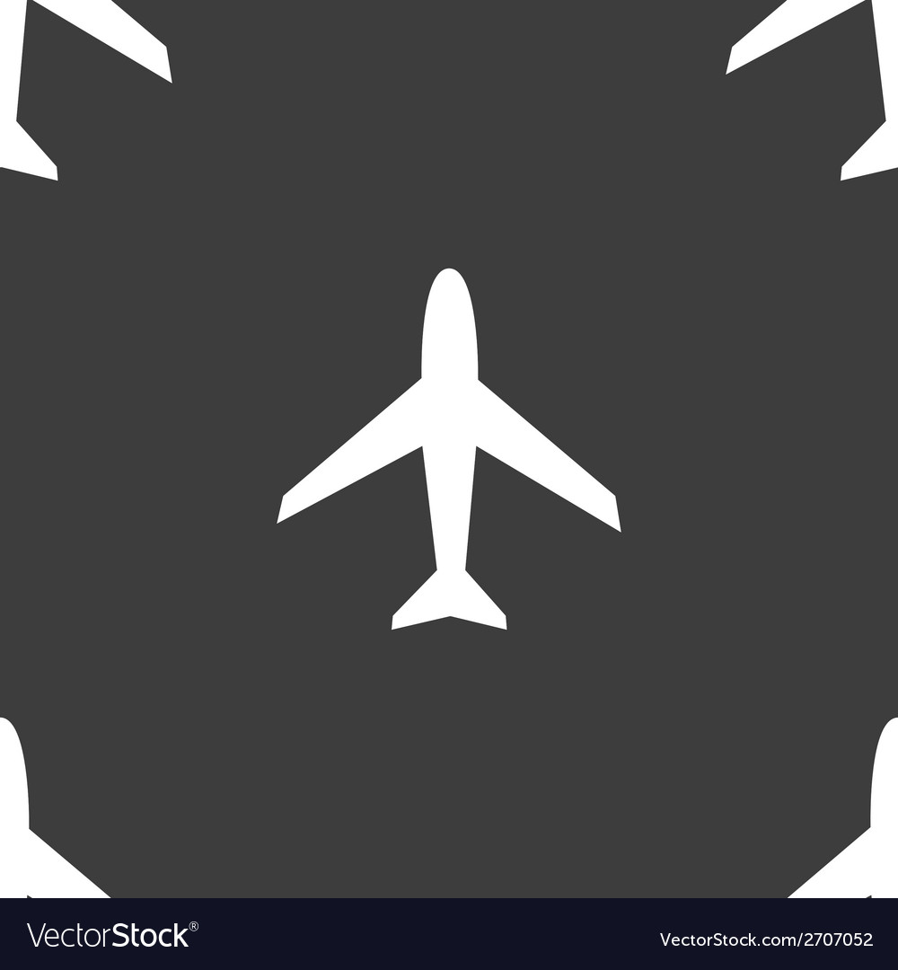 Plane web icon flat design seamless pattern