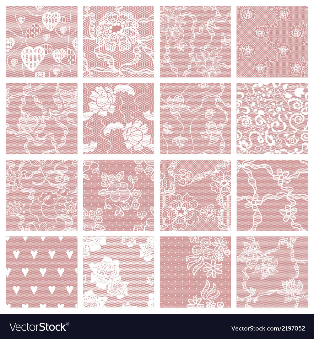 Set of lacy patterns