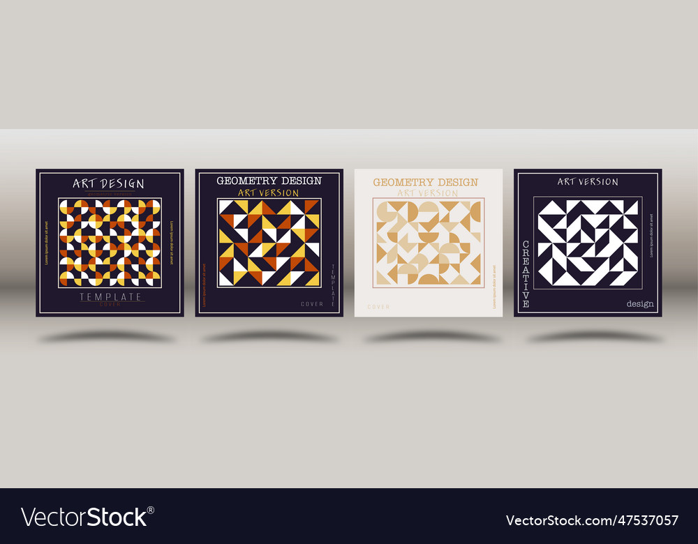 A set of cover booklet or brochure design Vector Image