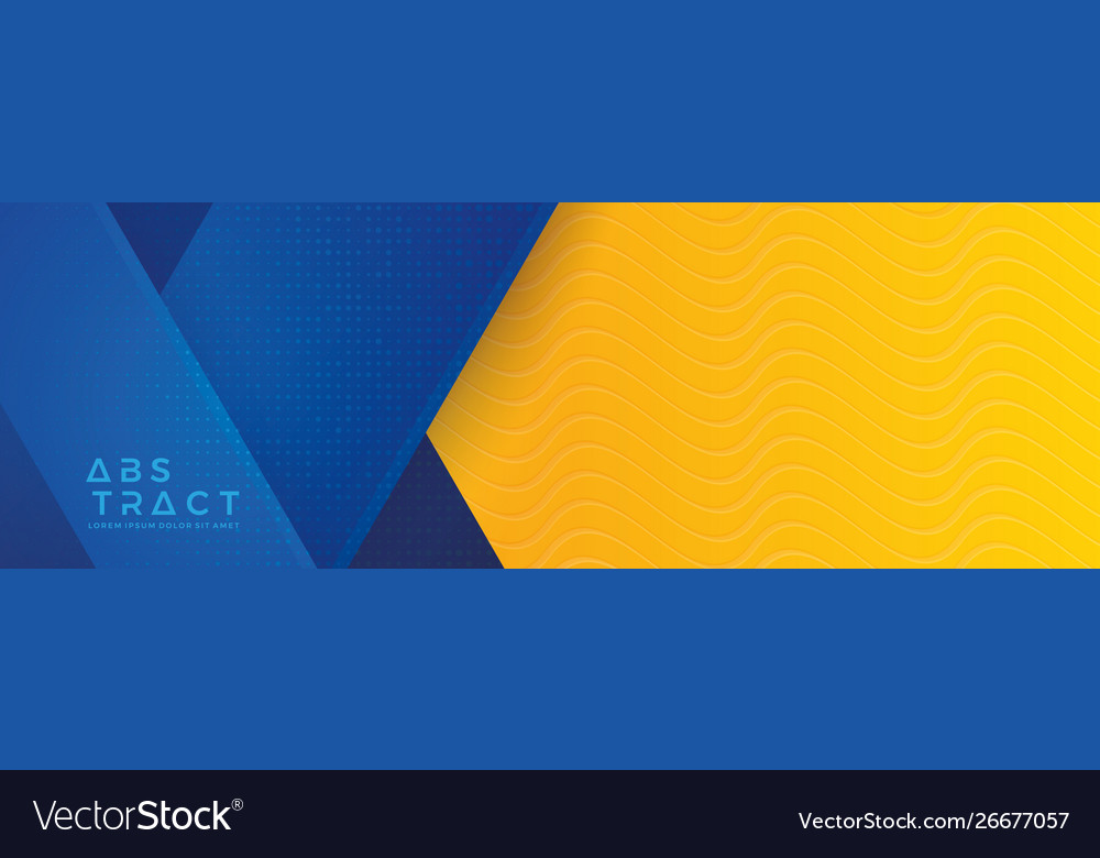 Abstract Blue Color Block Background