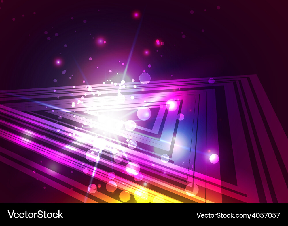 Abstract triangles with light background Vector Image