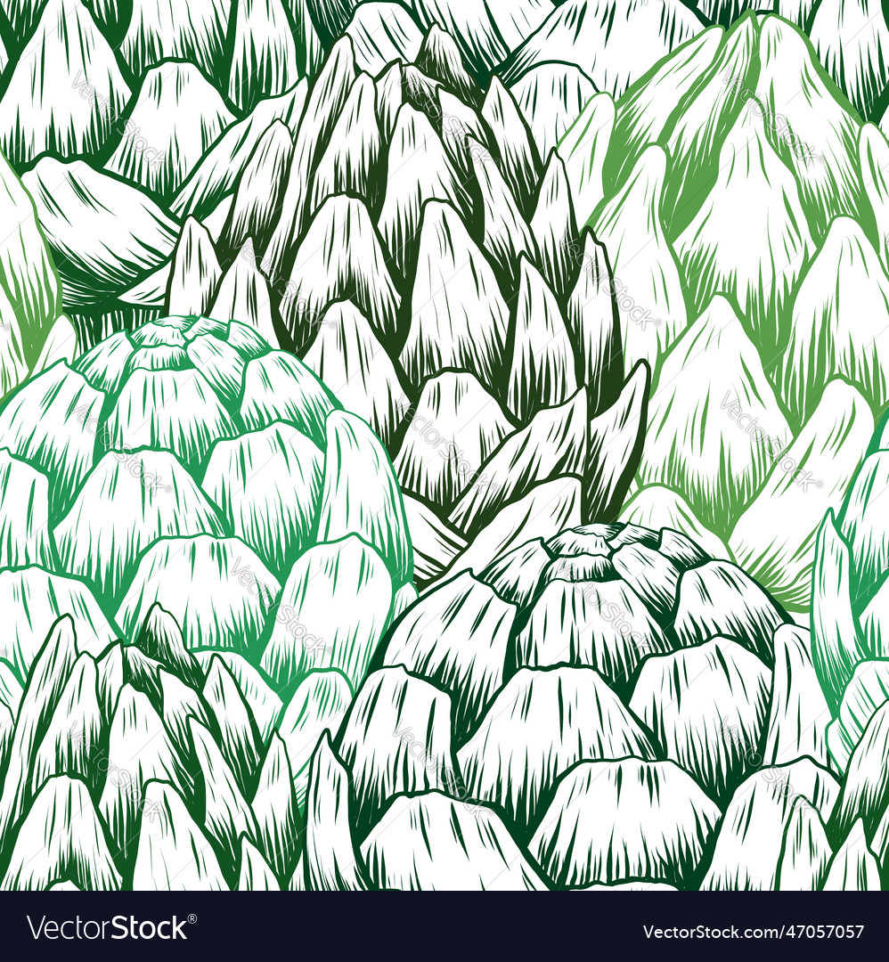 Artichoke Pattern - Tight Sketch