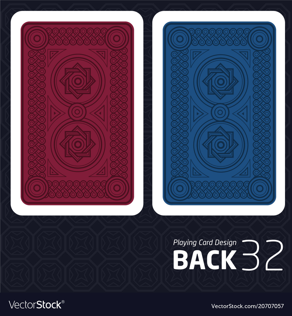 Card back abstract pattern background underside