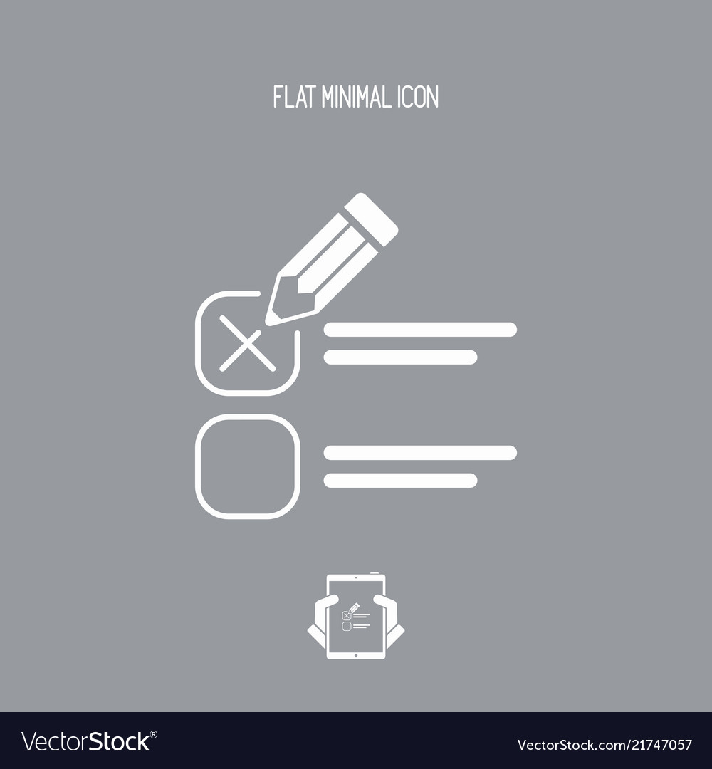 Check option - minimal icon
