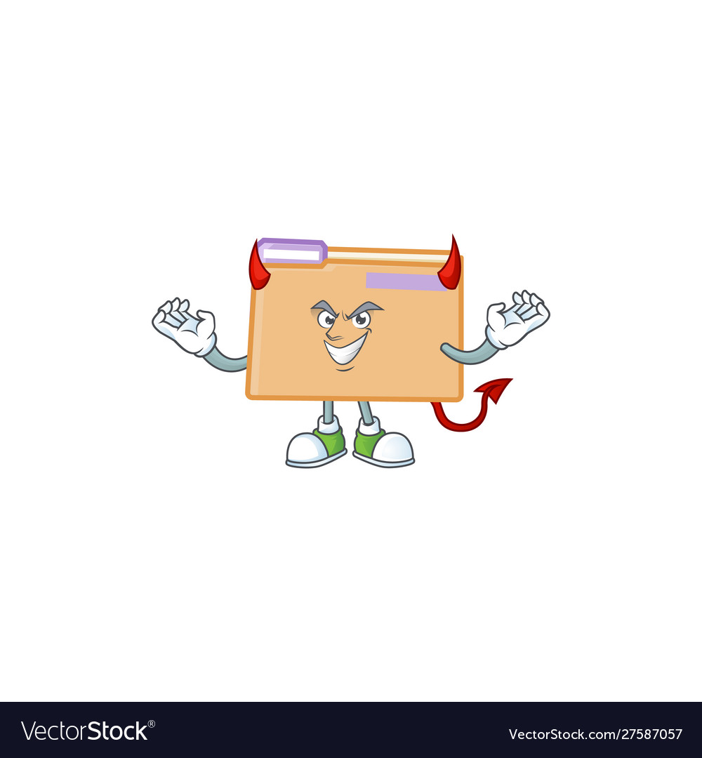 Devil folder for storage with character shape