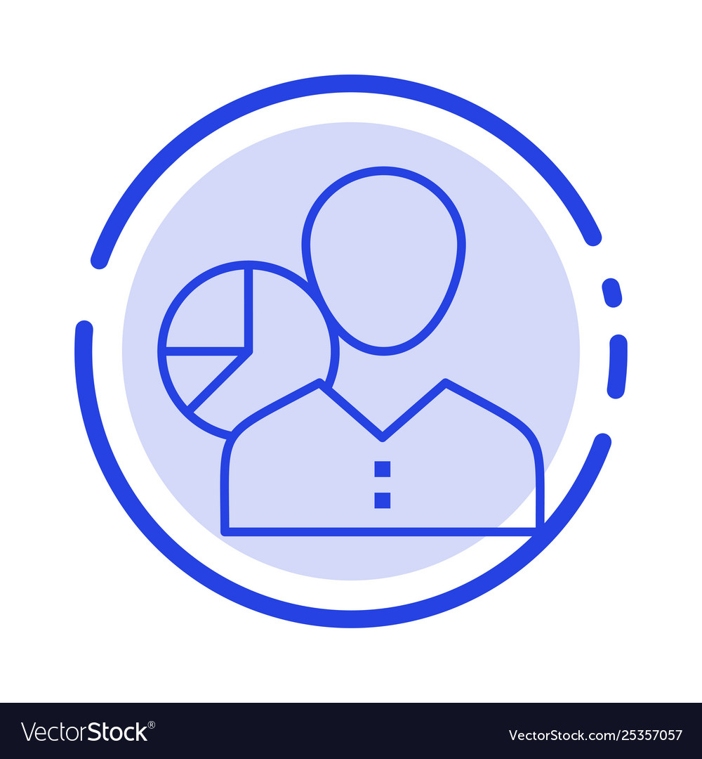 Graph chart data employee manager person Vector Image Graph chart data employee manager person