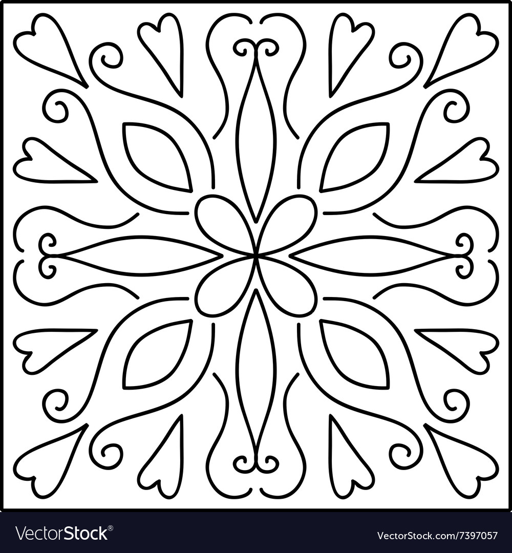 Isolated abstract pattern on white background