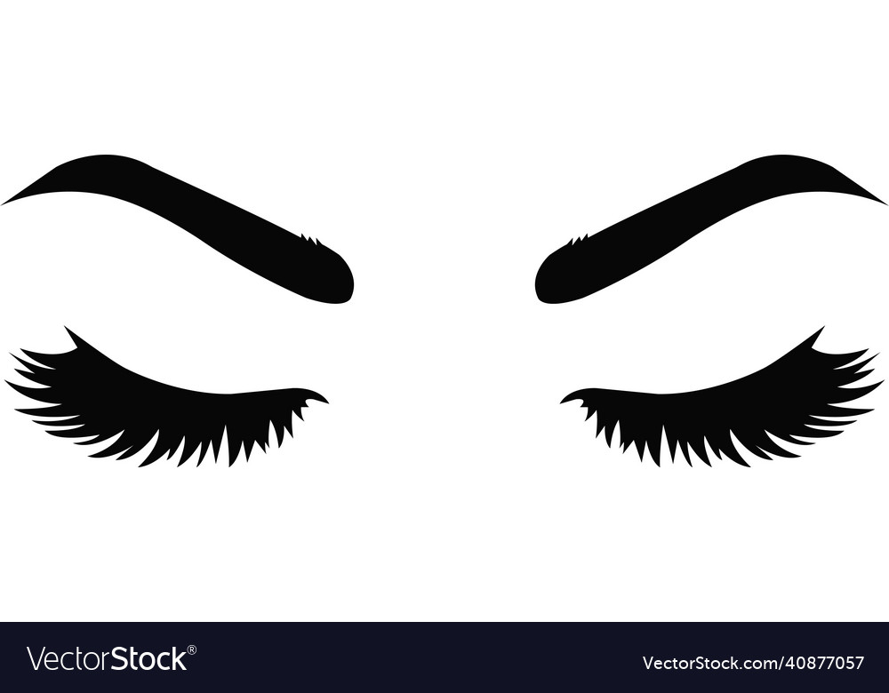 Lashes svg with jpeg beauty lash life Royalty Free Vector