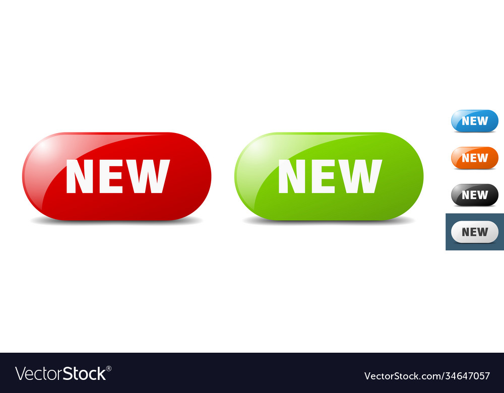 New button key sign push set