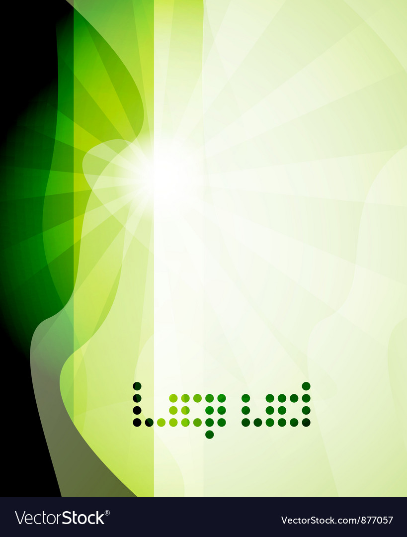 Shine green abstract background