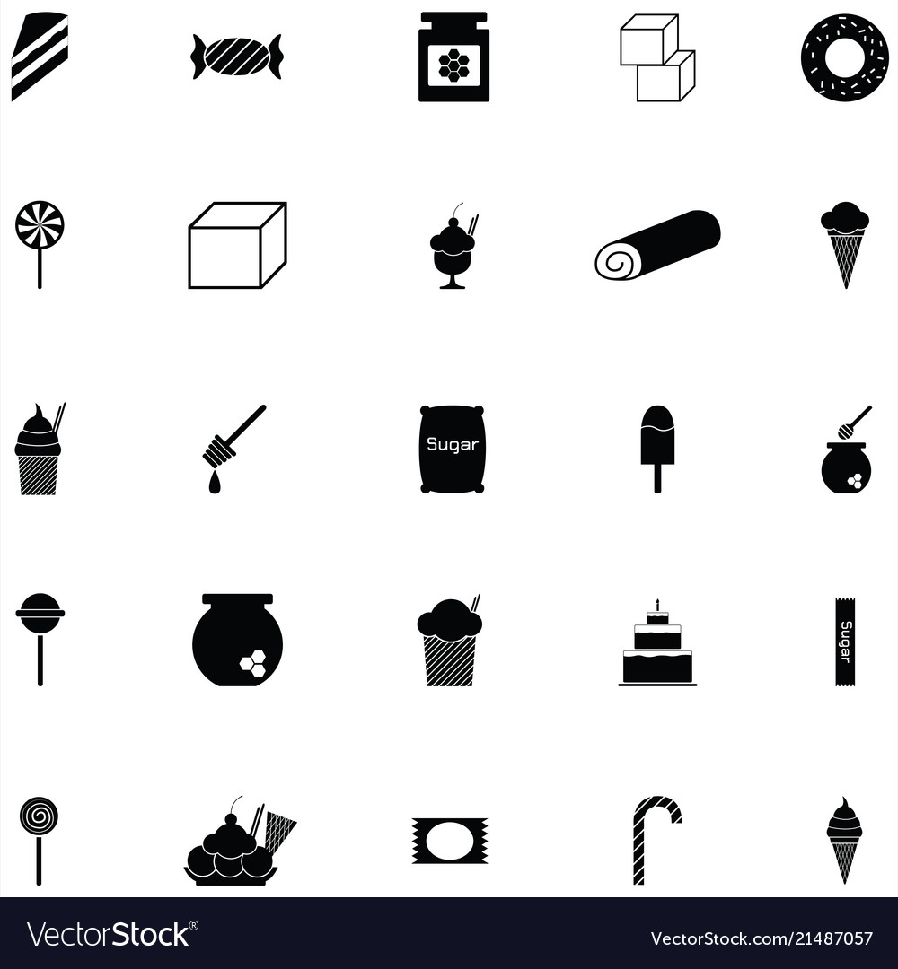Sweets icon set