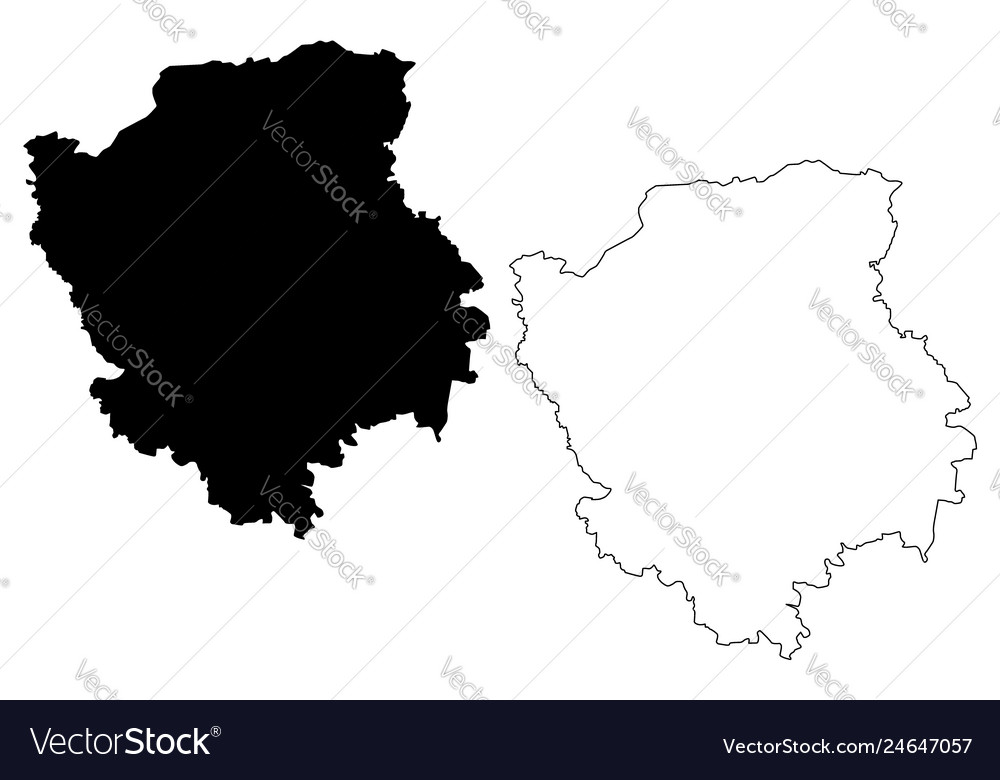 Volyn oblast map Royalty Free Vector Image - VectorStock