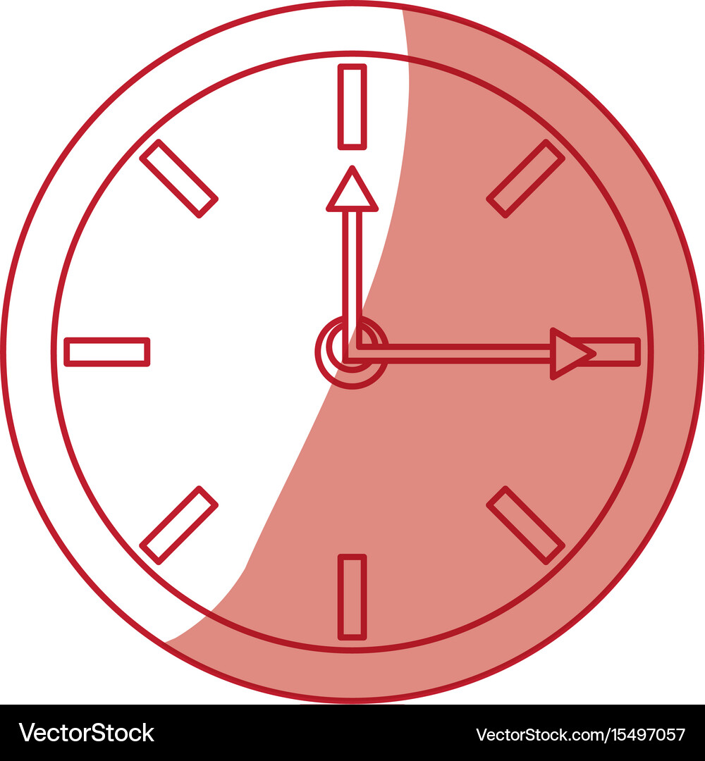 Wall clock isolated Royalty Free Vector Image - VectorStock