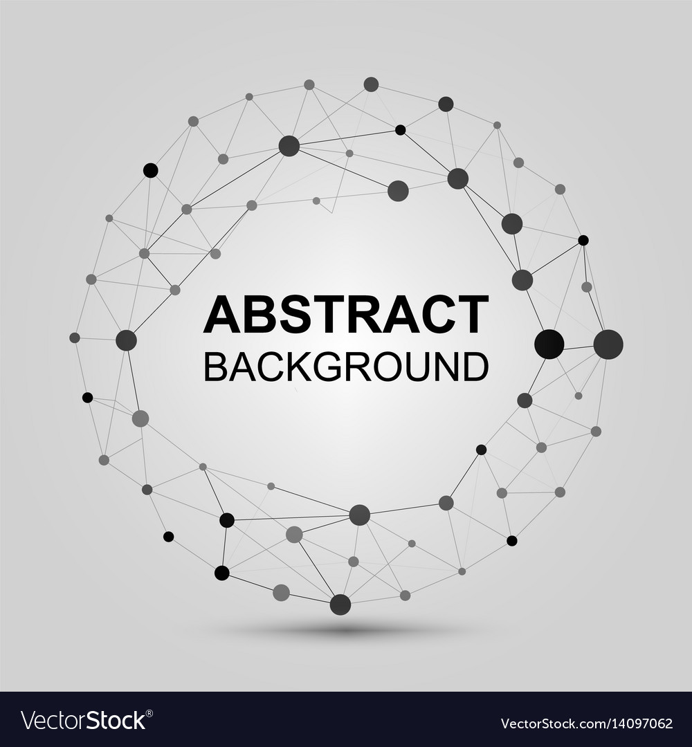 Abstract background with dots and lines