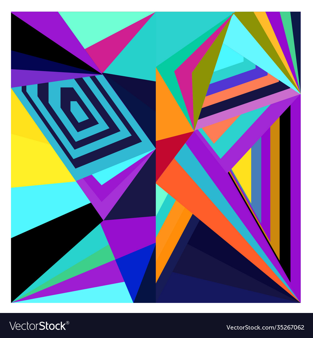 Colorful geometric and curve background pattern Vector Image Colorful geometric and curve background pattern