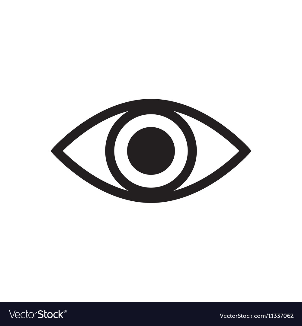 Eye icon Royalty Free Vector Image - VectorStock