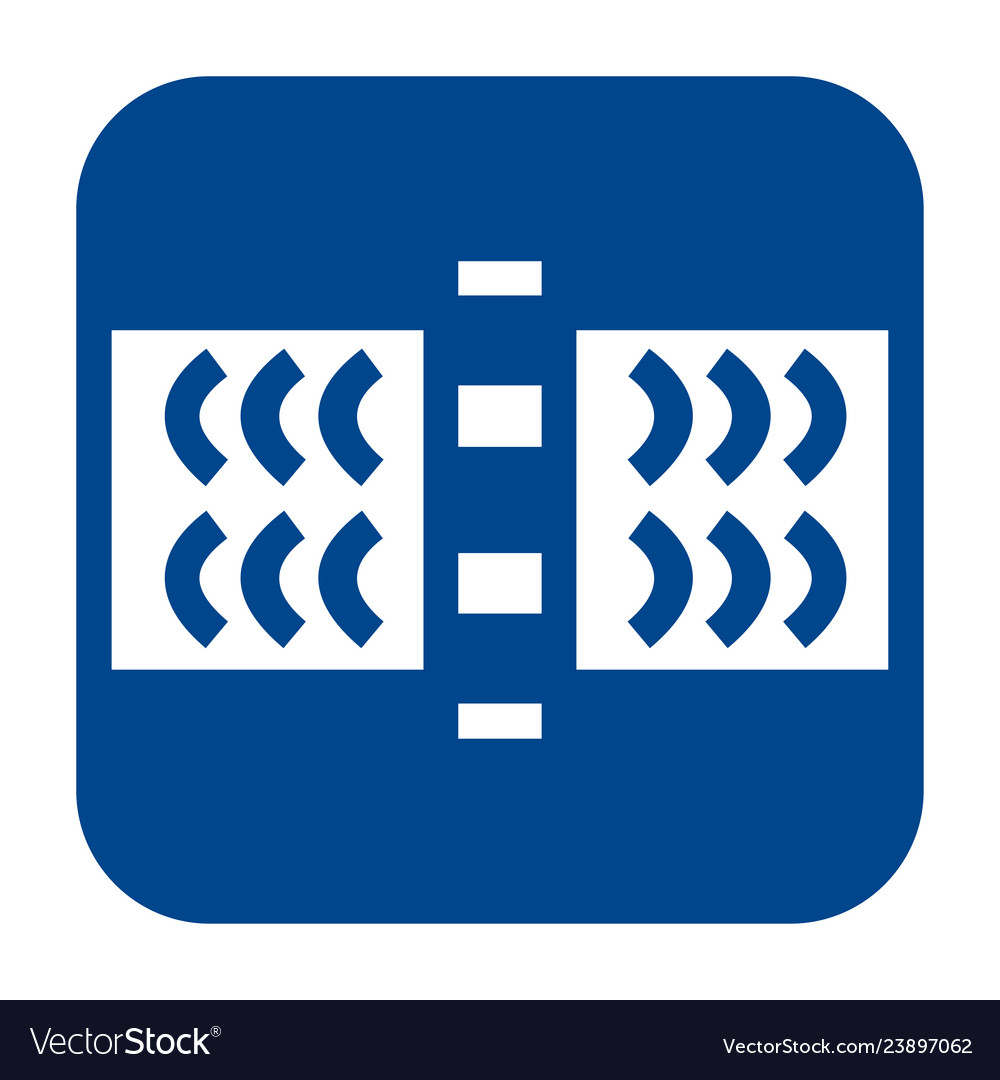 Flat design icon of guided wave testing vector image Flat design icon of guided wave testing