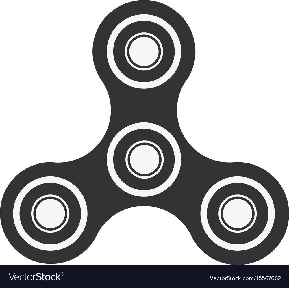 Hand Spinner Logo Emblems And Icon Fidget Vector Image