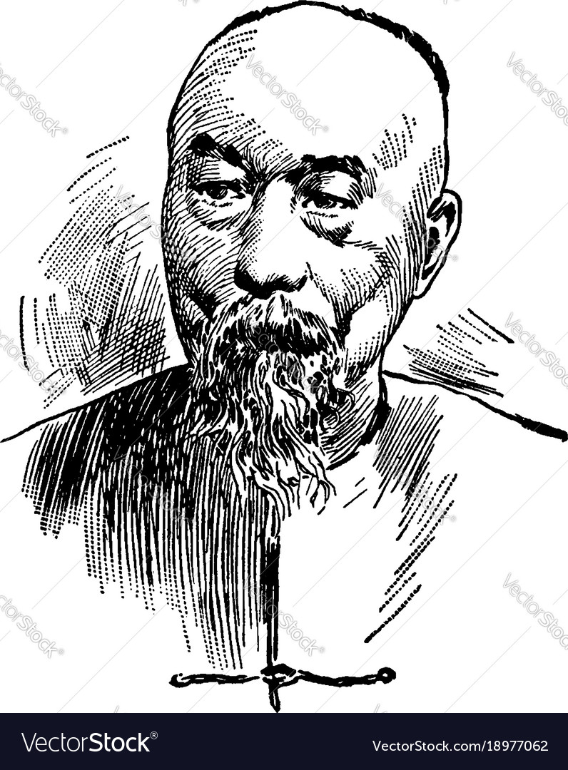 Li Hung Chang Vintage Royalty Free Vector Image