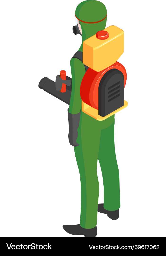 Pest control worker Royalty Free Vector Image - VectorStock
