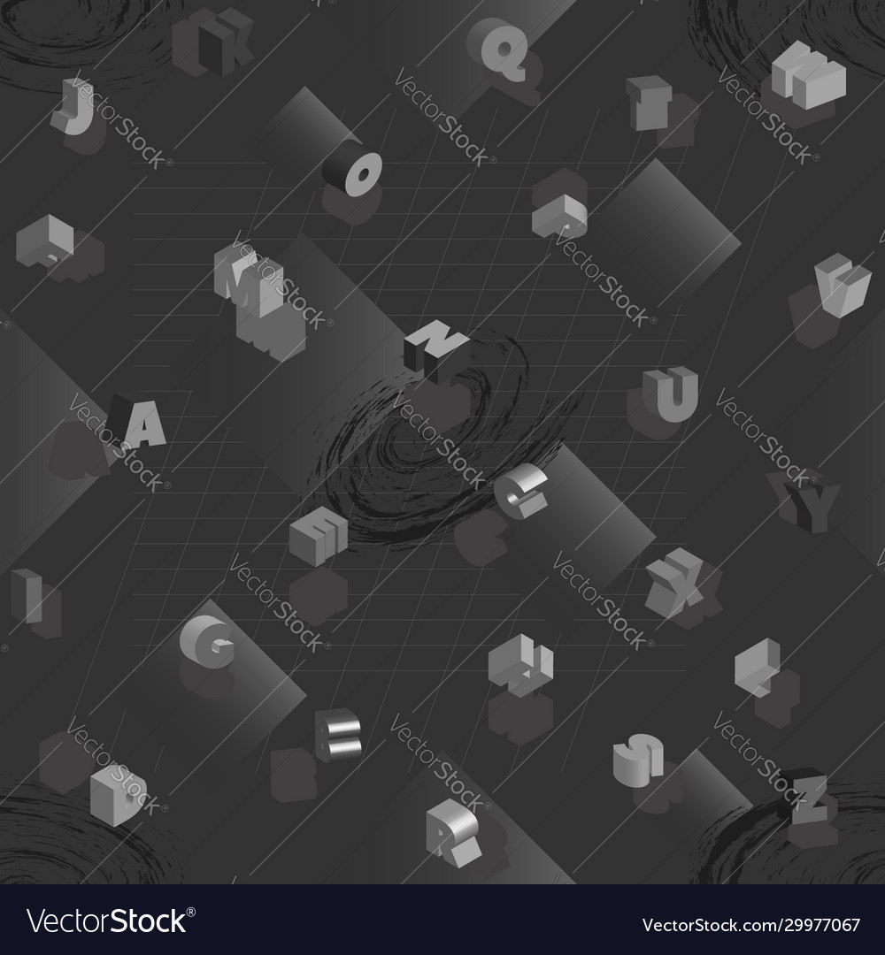 3d seamless pattern without a mask abc