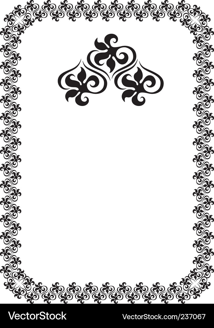 Black frame Royalty Free Vector Image - VectorStock