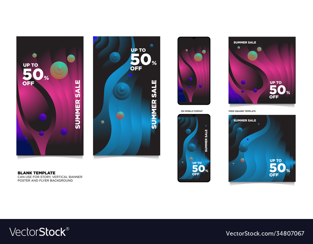 Colorful abstract fluid gradient pattern