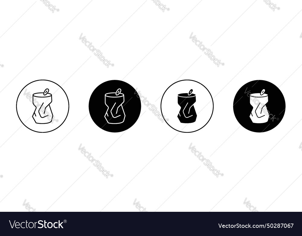 Empty can soda icon Royalty Free Vector Image - VectorStock