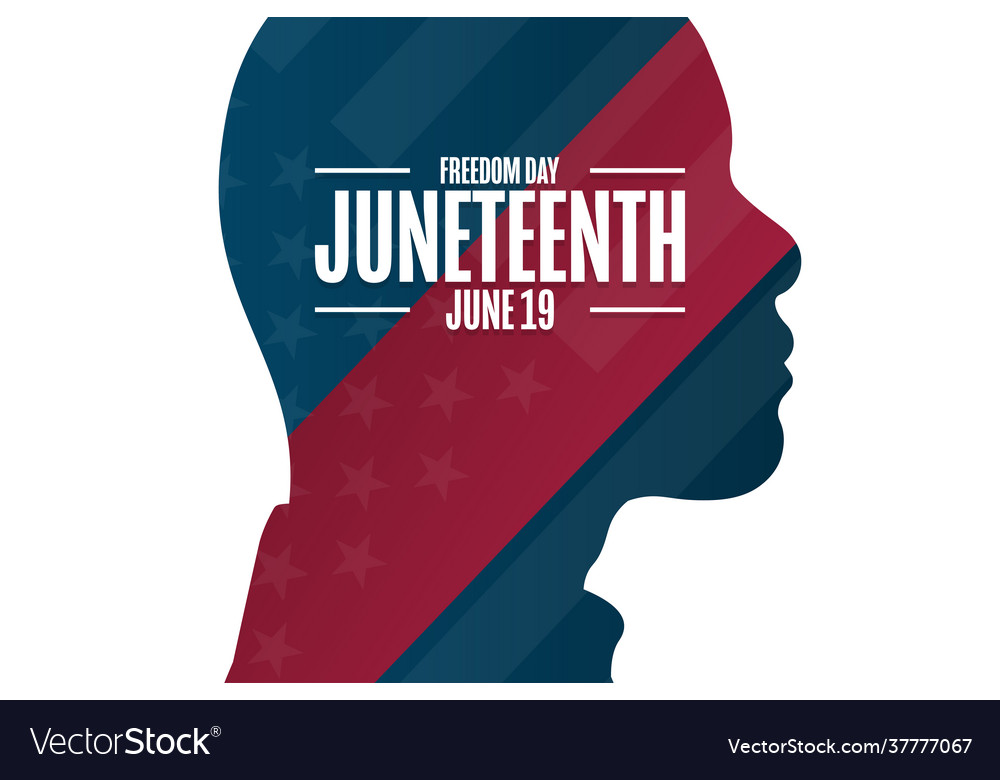 Juneteenth freedom day june 19 holiday concept