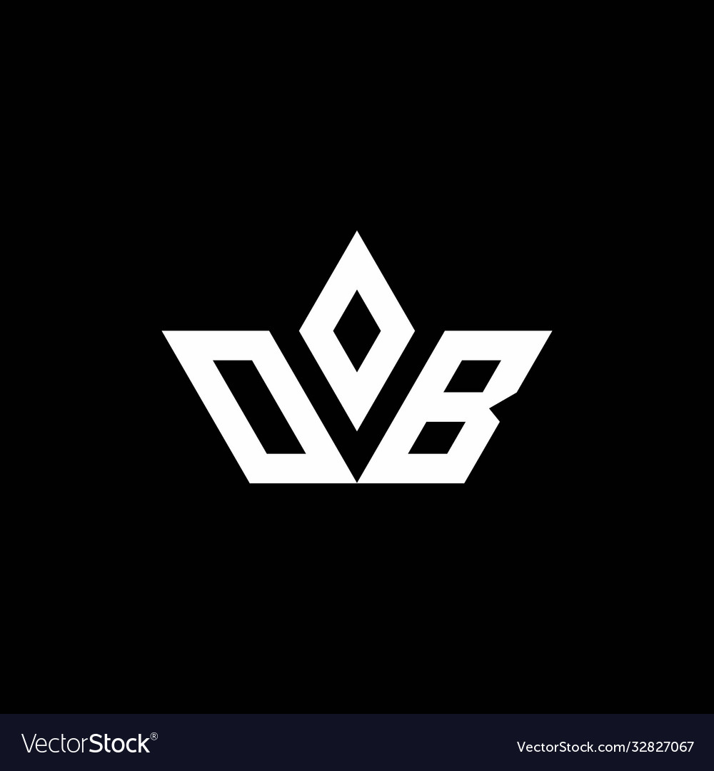 OB Monogram Crown Logo - Luxus-Stil