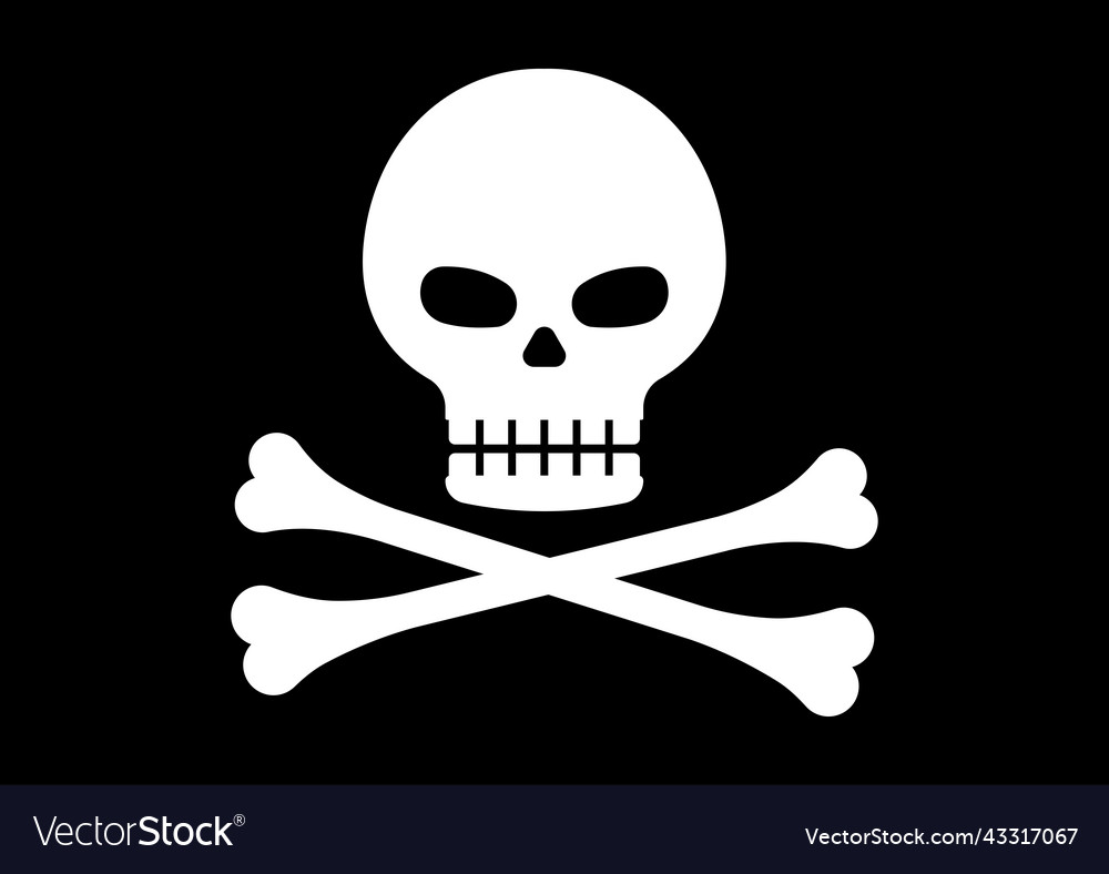 Pirate skull and cross bones