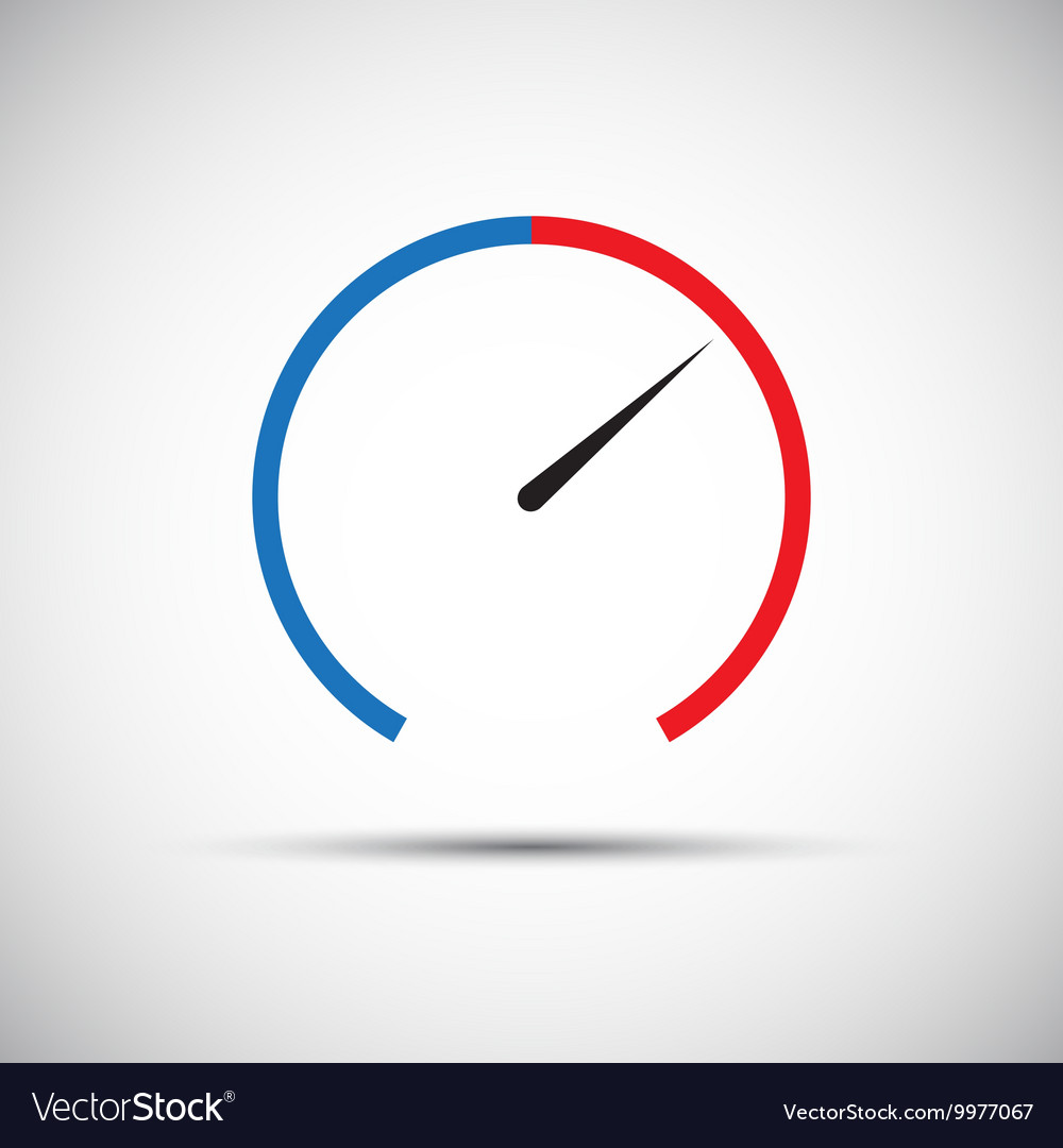 Simple thermometer icon pointer